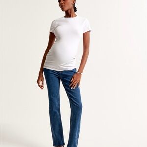 Abercrombie M Maternity White Tee Shirt